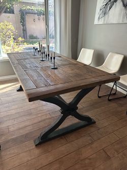 Farmhouse rustic wood table