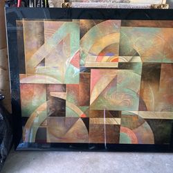 Richard Hall laminated abstract. Large Picture 6x 5