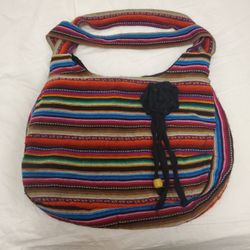Women Handbag Purse With Mexican Blanket Design 