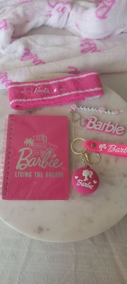 Barbie Keychain, Notebook and Headband