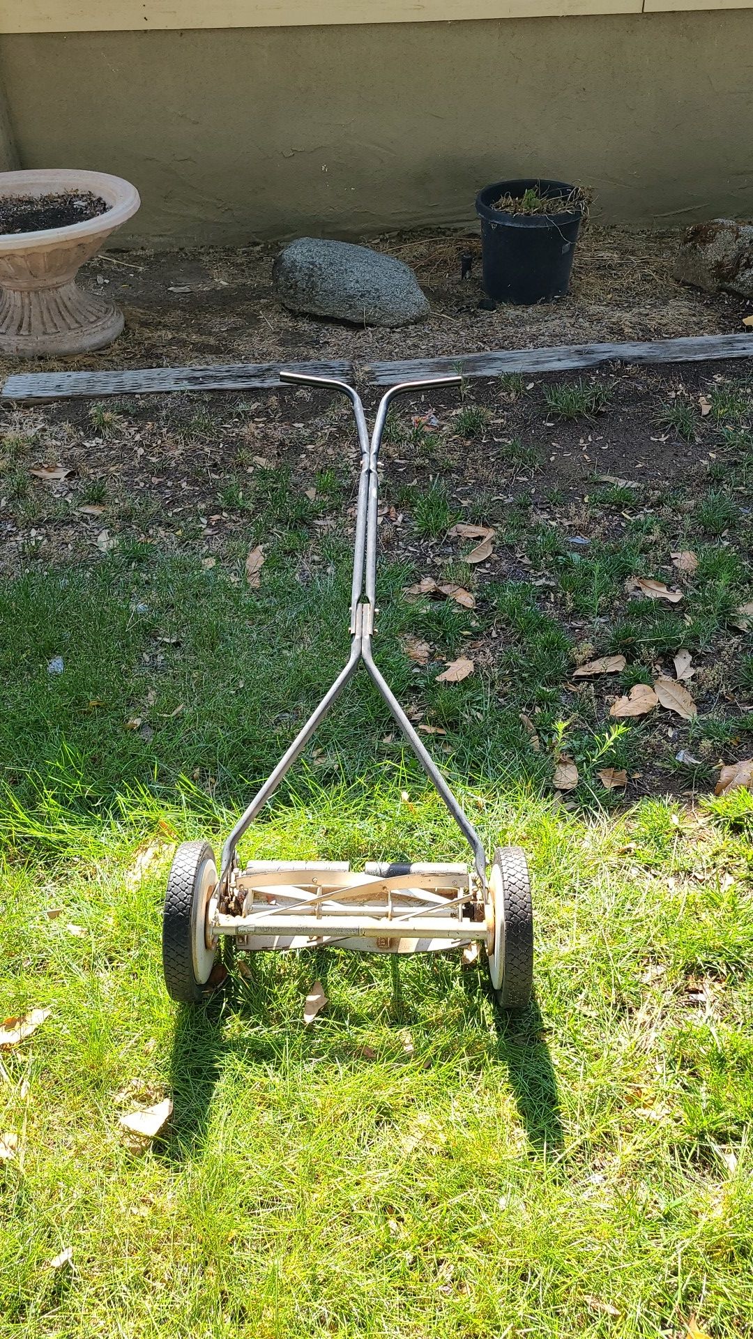 Old school lawn mower