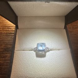 Aquamarine Engagement Ring