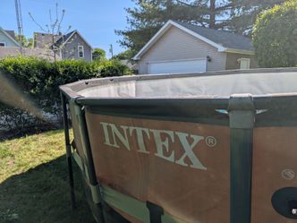 Intex above the ground pool 18 ft X 54in