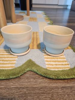 Peaches ceramics planters - 2 for $50