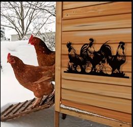 Rooster Silhouette Metal Wall Art