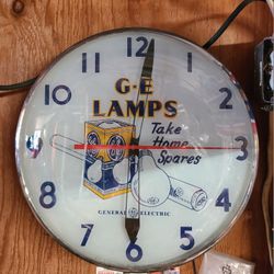 Rare Vintage General Electric  Advertising Clock Excellent Condition No Cracks
