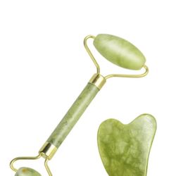 Soothing Jade Beauty Roller & Gua Sha Stone Set -