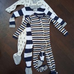 Burts Bees Footed Pajamas 24m