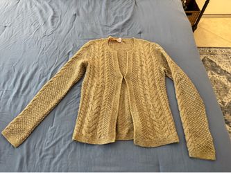 Tan cardigan, size medium