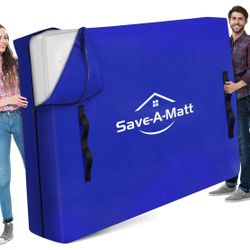 Mattress Bags for Moving - Extra Thick & Durable Queen Mattress Cover for Moving - Reusable Waterproof Tarp Mattress Pr