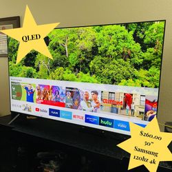 Samsung 50” QLED Smart TV UHD HDR 4k