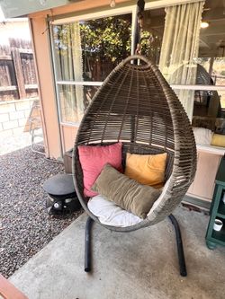 Hanging Egg Chair with Stand