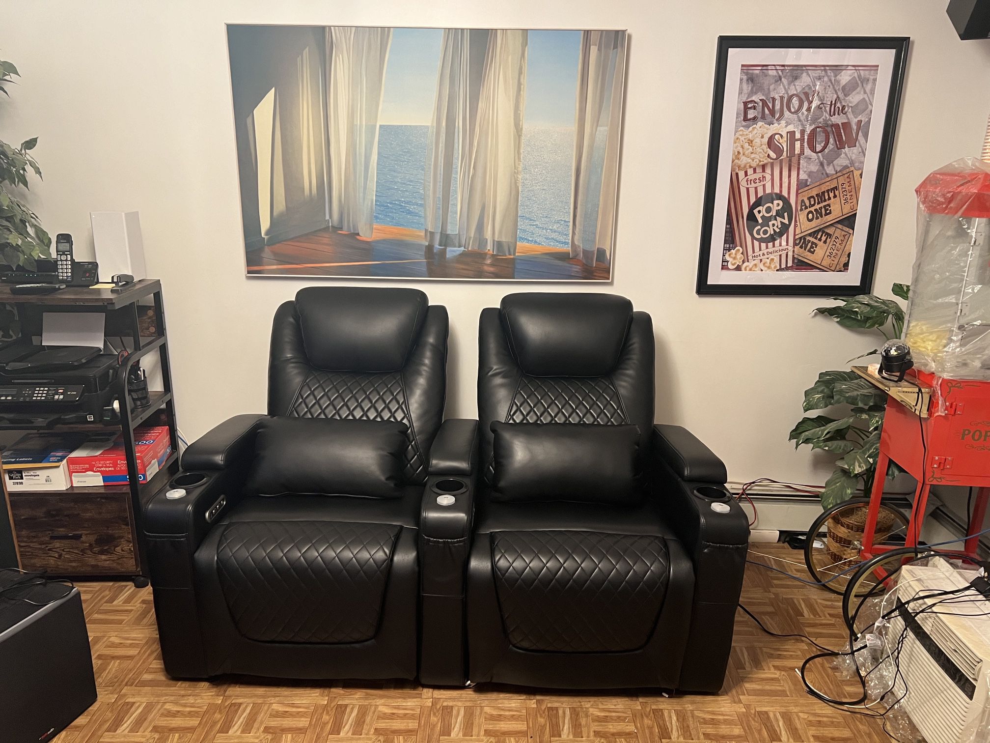 New Leather Electric Recliner