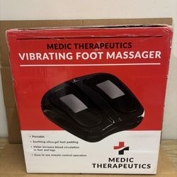 New Medic Therapeutics White Portable Vibrating Foot Massager