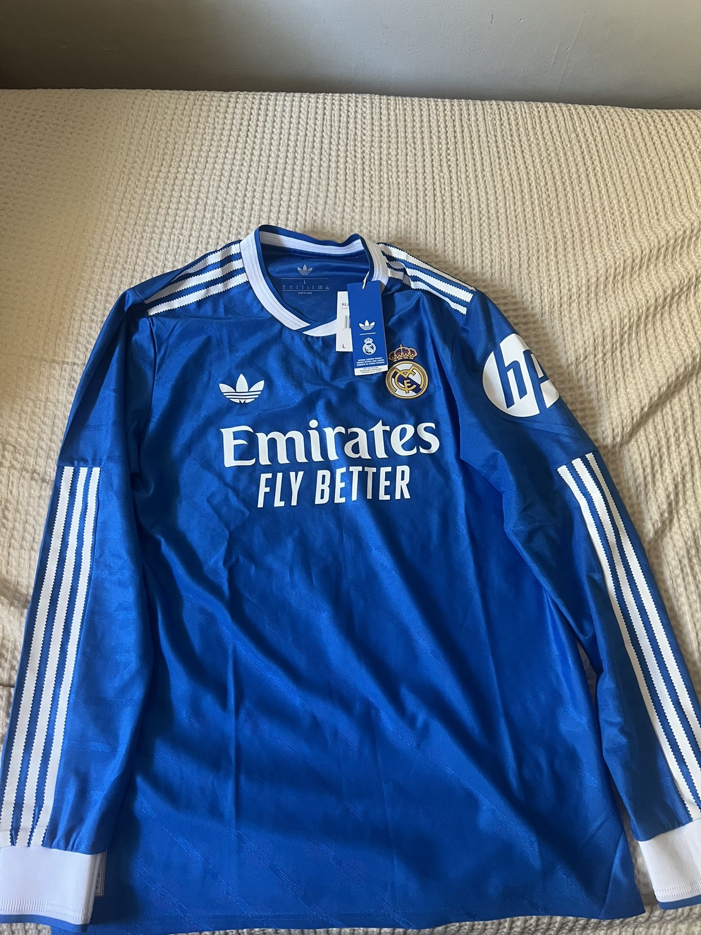 Real Madrid adidas 2025/26 Third Authentic Long Sleeve Jersey