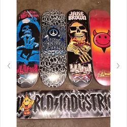 RARE Vintage Blind And World Industries Skateboard Decks Early 2000's Only $100 A PIECE Y2k