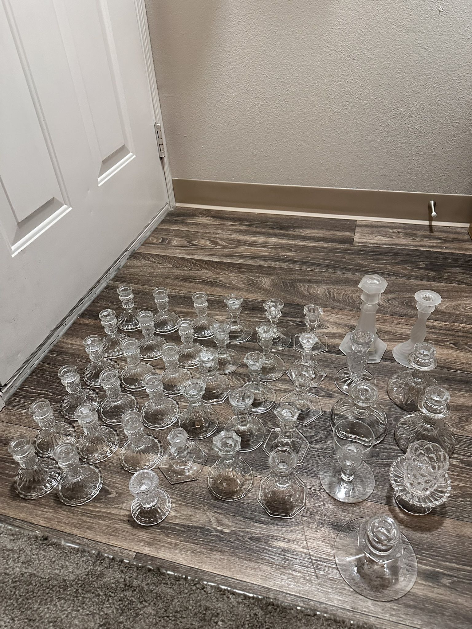 Glass Candle Holders