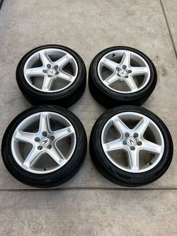Set of Acura 17in wheels 5x114.3 (5x4.5) Sentury Tires 235/45r17 fit Tl Tsx Ilx Honda accord civic