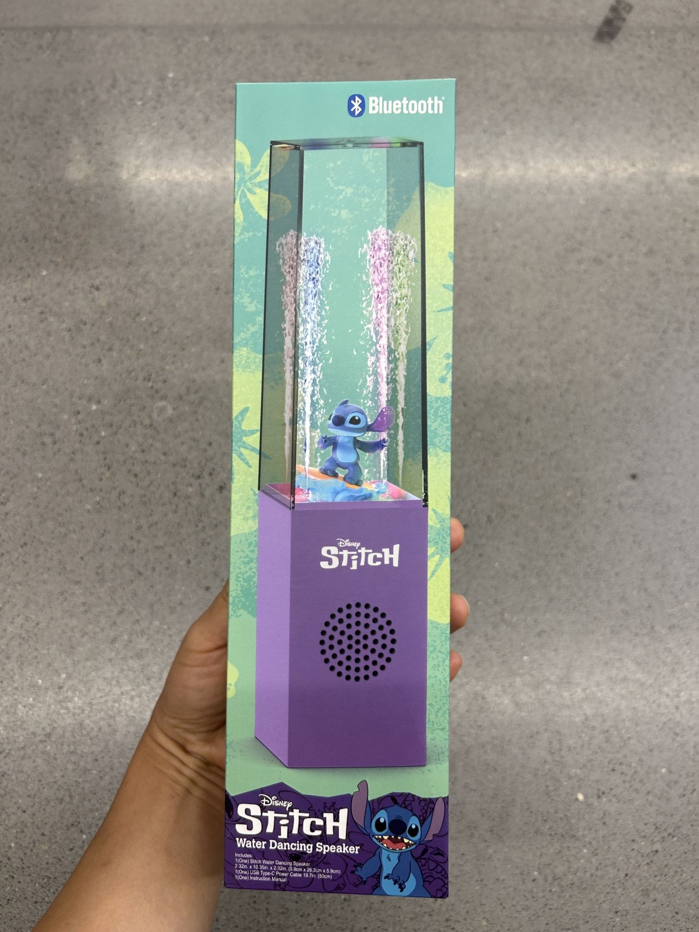NWT licensed stitch bluetooth water dancing speaker