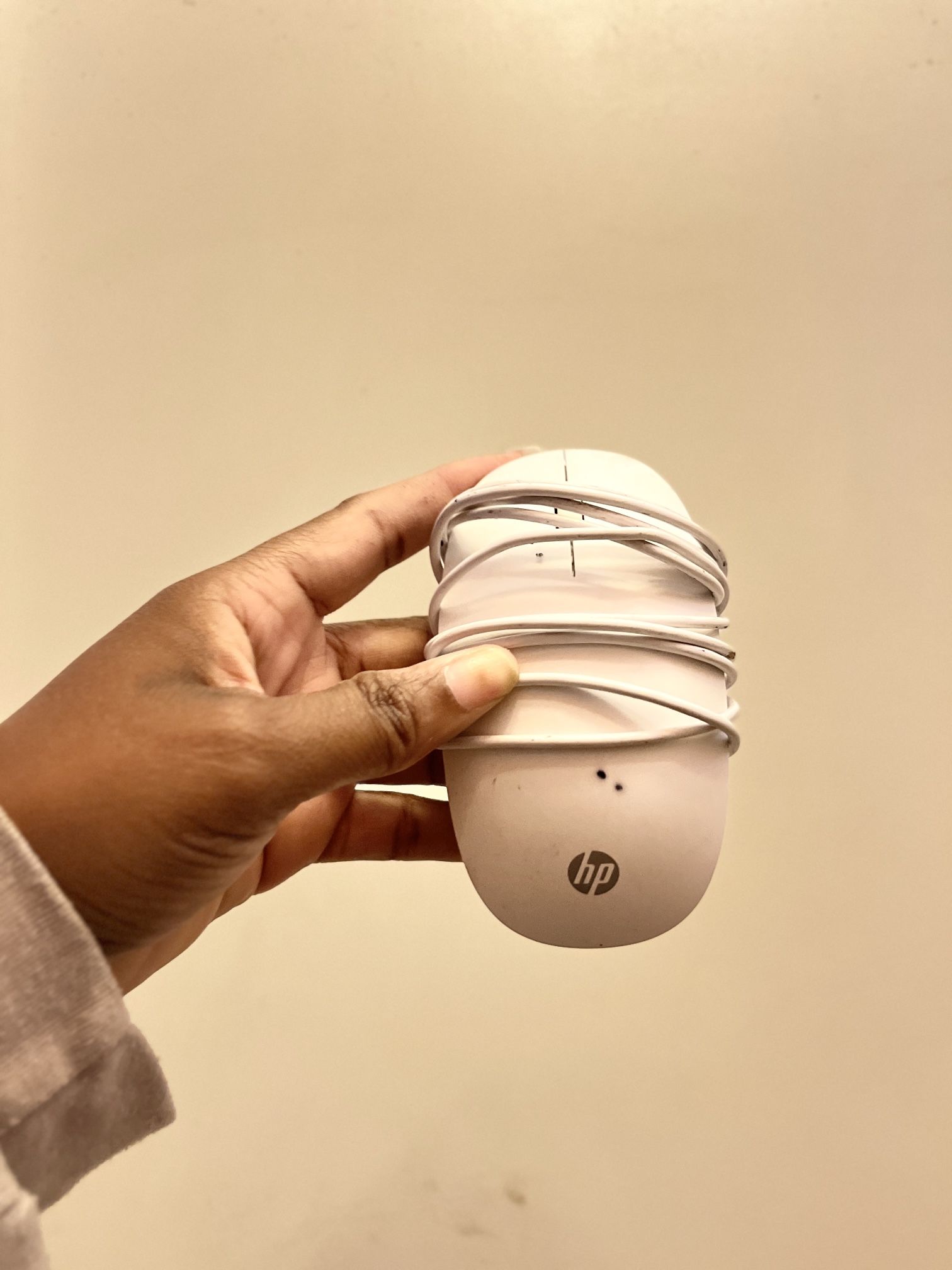 White Hp Mouse