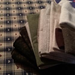 Approximately 3-Yards Wool Fabric Hi Quality Retail Price Range $34-$40 Per Yard)