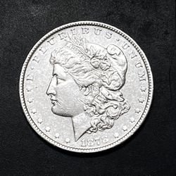 1878 Morgan Silver Dollar AU - 7TF rev. 1878