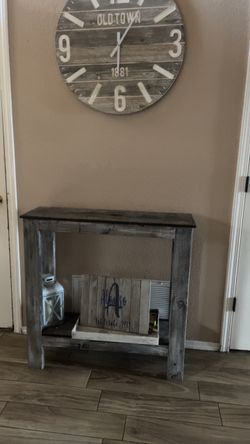 rustic entry table