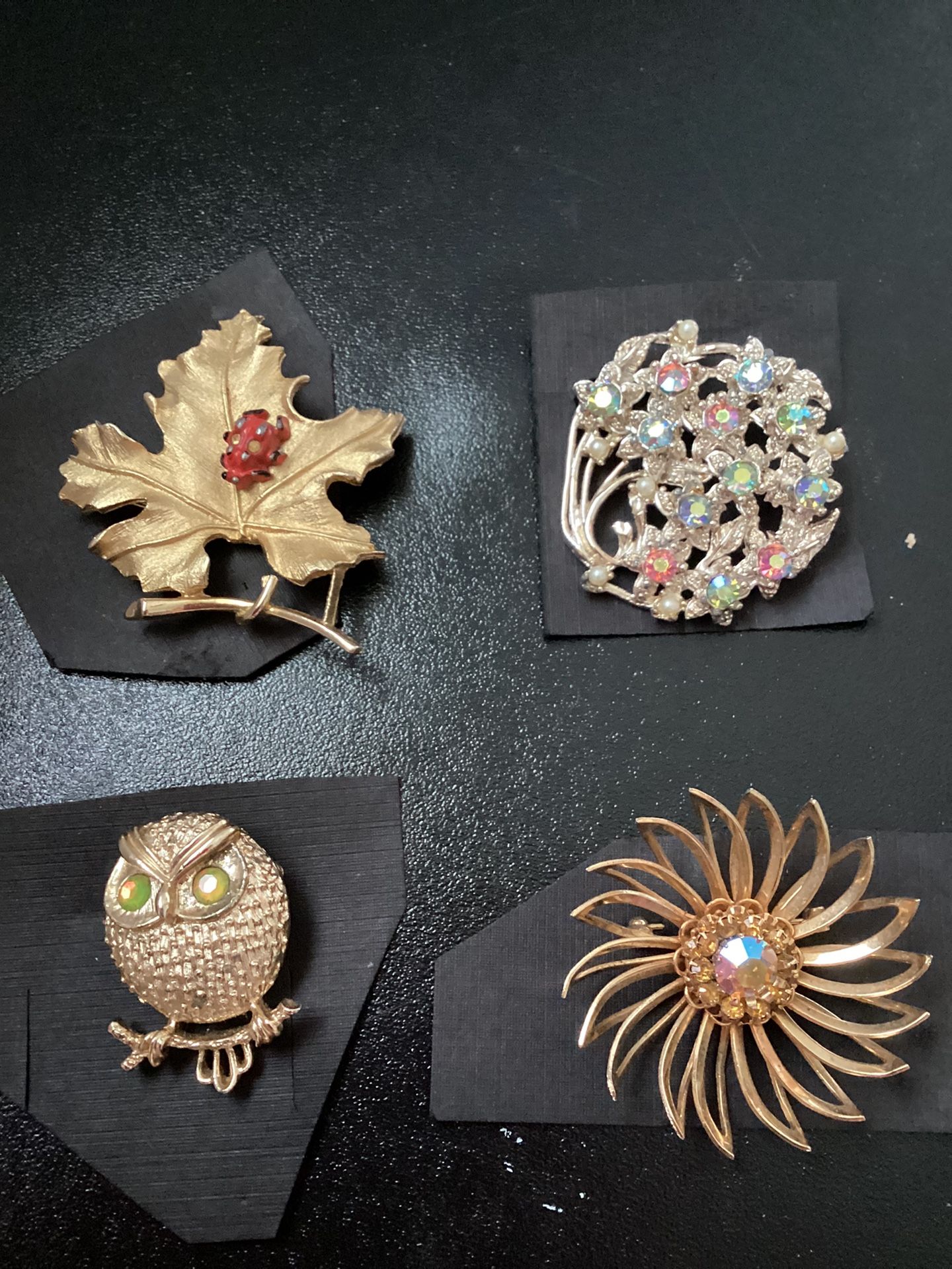 4 Sara Coventry Brooches