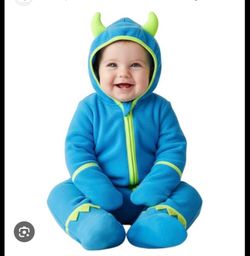 Pat Pat Baby Fleece Overall Pajamas 3-6 months