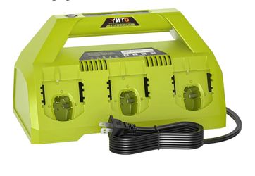 Upgraded 6-Port Fast Charger for Ryobi 18V/Cargador rápido de 6 puertos mejorado para Ryobi 18V