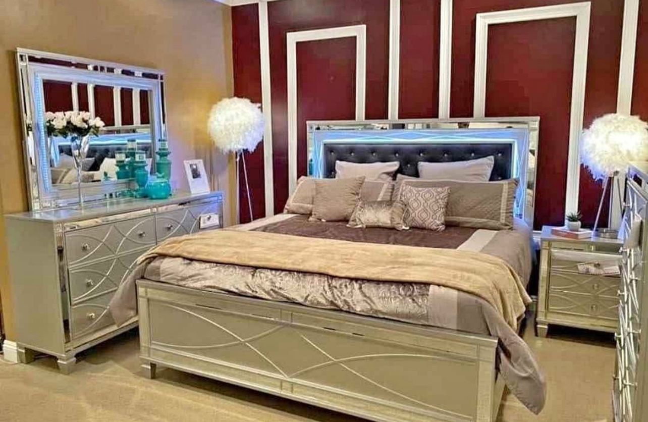 New 4pc Bedroom Set In Box 📦 Buy Now Pay Later $39 Down 