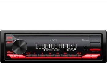 JVC KD-X280BT Bluetooth Car Stereo w/USB Port – AM/FM Radio, MP3 Player, High Contrast LCD, 50 Watts, Detachable Face Plate – Single DIN – 13-Band EQ