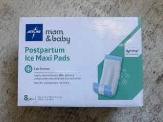 Medline Postpartum Ice Maxi Pads 8-Pack