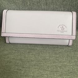 Polo & Racquet Club Long Wallet,Lt Purple,7.5”X3.5”inches