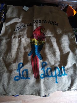 Vintage burlap coffee sack