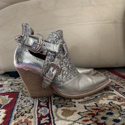 Jeffrey Campbell Booties With Glitter On The Top