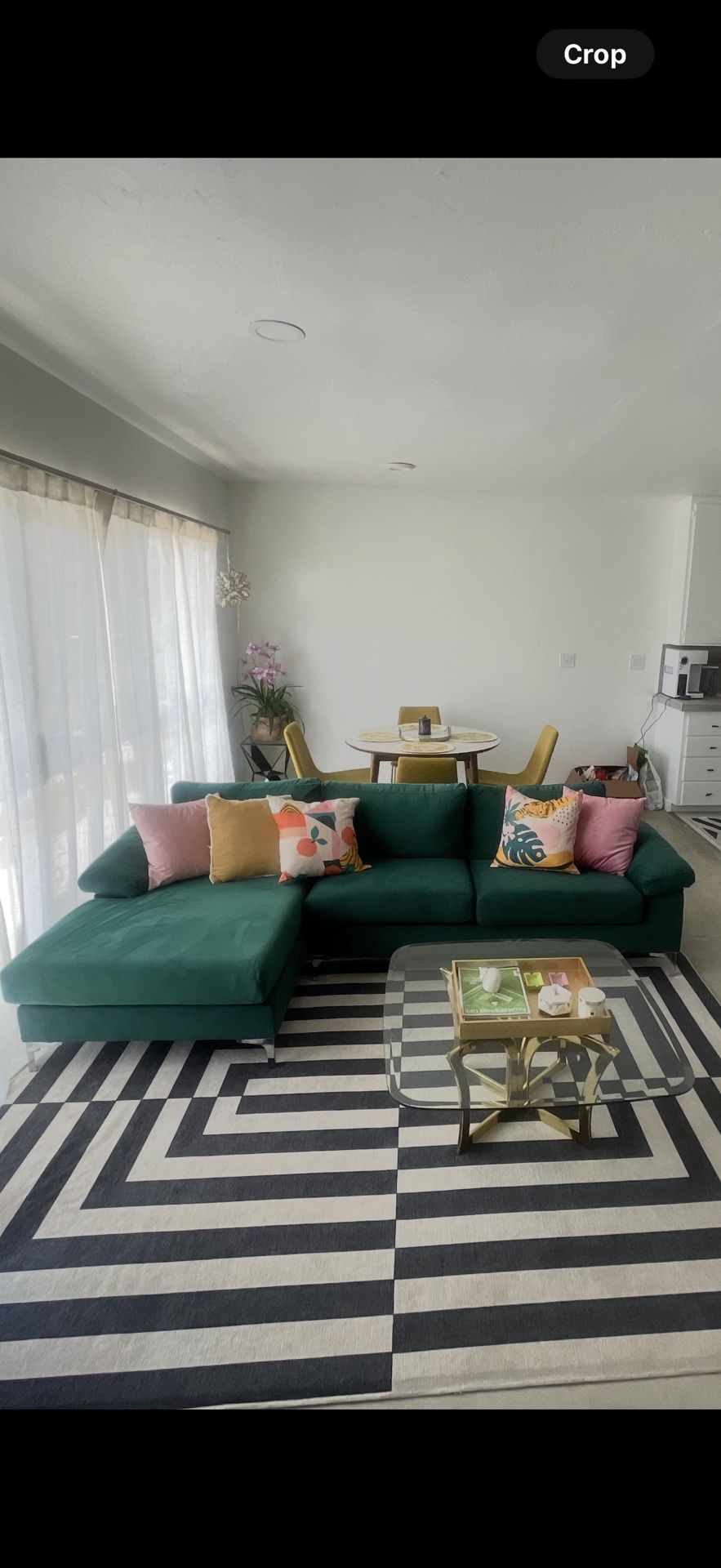 Green Velvet Couch