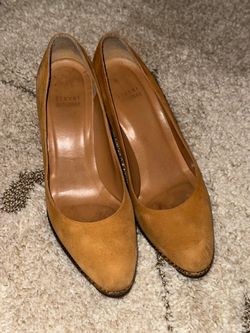 Stuart Weitzman Size 8.5 M Brown Suede Leather Pumps Women's