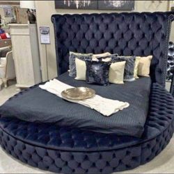 Tufted custom bed any size any color no money down no credit need 0% interest