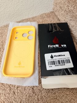 FireNova Magnetic for iPhone 18 Pro Case, 6.3", Yellow | Compatible with MagSafe, Integrated Silicone Camera Control Button, Camera Protection, Anti-S