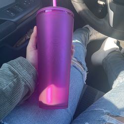 purple soft touch starbucks tumbler