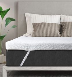 3 Inch Gel Memory Foam Mattress Topper Queen Size High Density Cooling Pad