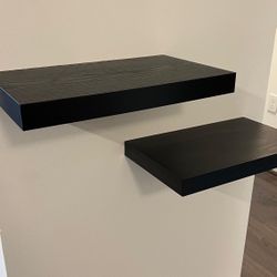 Black Floating Shelves (2)