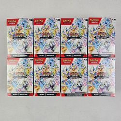 Pokemon TCG Scarlet & Violet Prismatic Evolutions Booster Bundle Lot 8 New Sealed