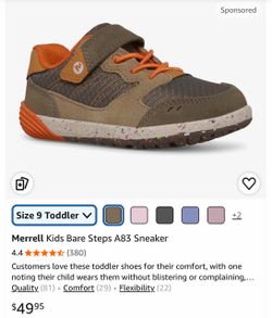 Merrell Kids Bare Steps A83 Sneaker