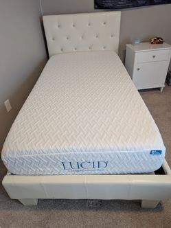 Twin Headboard & Mattresses