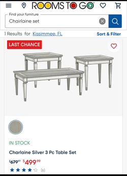 Table set from Rooms to go