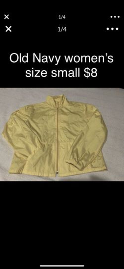 Women’s size small windbreaker yellow Old Navy