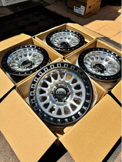 Brand New KMC IMS 17” Off-Road Wheels for 6x5.5 (6x139.7) and 6x135 Trucks SUVs 17x8.5 -10 Offset