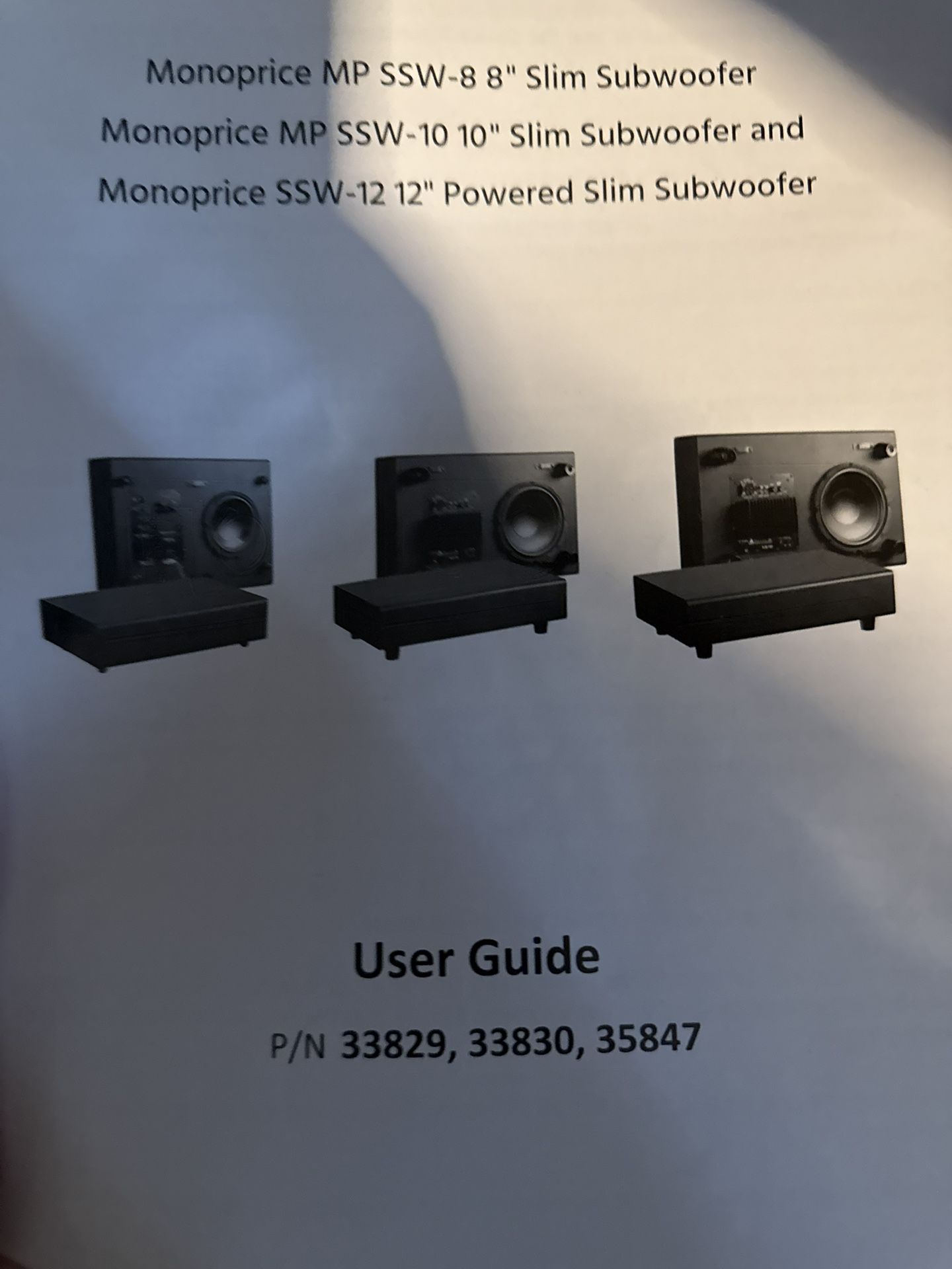 New Monoprice Slim Subwoofer